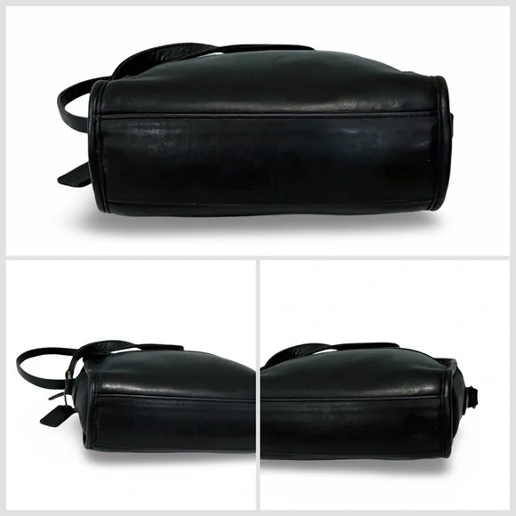 Coach Vintage Made in Costa Rica Metropolis Black Leather Crossbody Bag - Picture 9 of 9